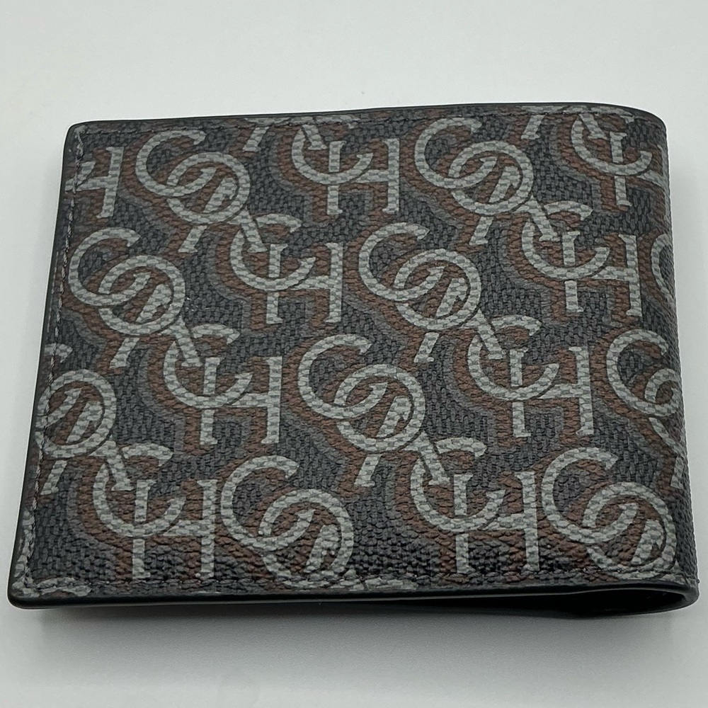 A Rare HTF Leather Printed Multicolor Coach New York Men’s Wallet - Picture 2 of 5